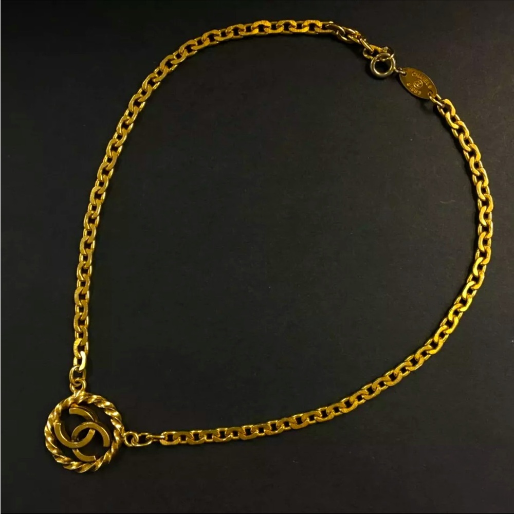 Chanel Gold Choker Necklace